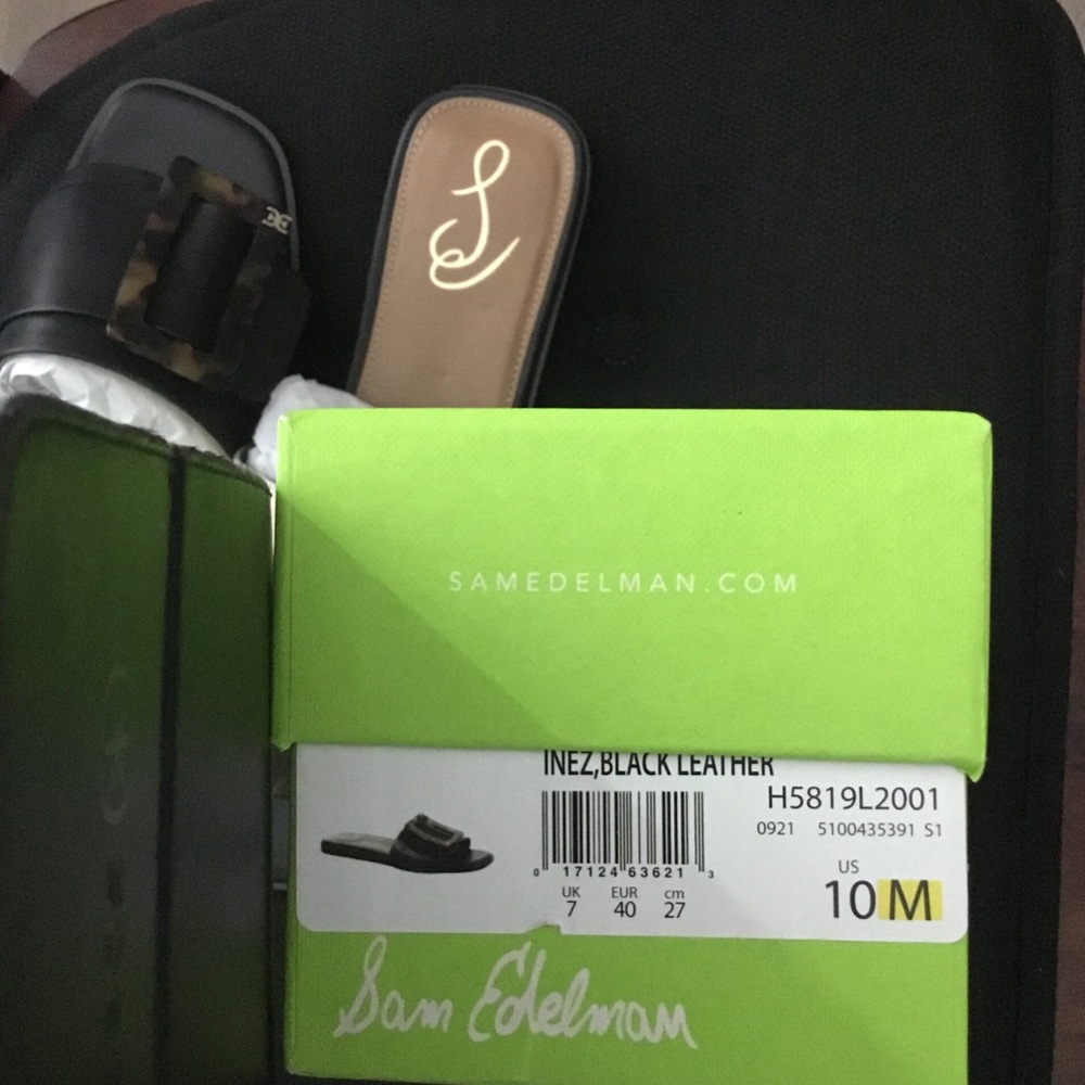 Sam Edelman Black Leather Sandals